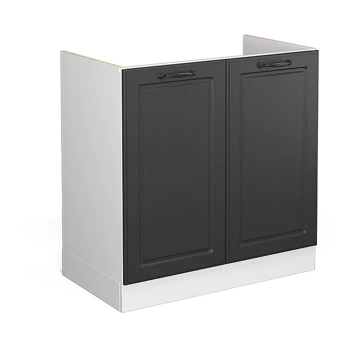 Küchenfront R-Line 79.2 cm Anthrazit Landhaus Art.-Nr. 37191 - 
