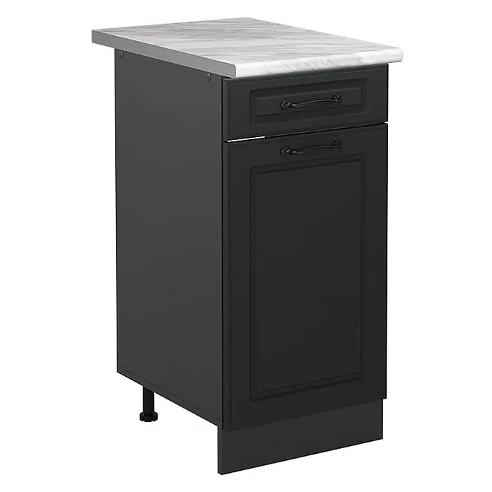 Küchenunterschrank R-Line 40 cm Anthrazit Landhaus Art.-Nr. 61020 - 