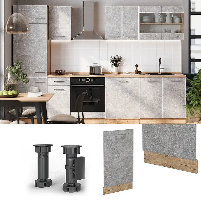 Geschirrspülblende R-Line 45 cm Beton Art.-Nr. 55044 - 