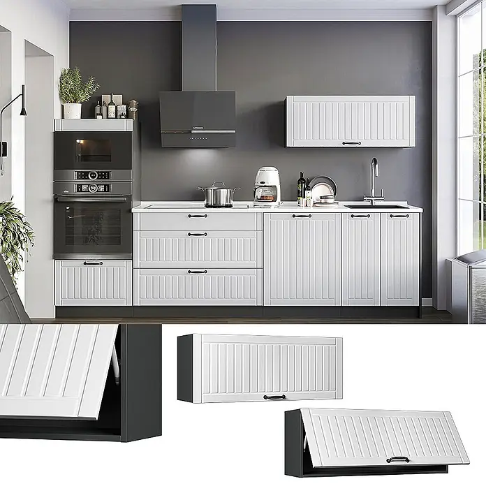 Hängeschrank Fame-Line 100 cm Weiß Landhaus Art.-Nr. 61576 - 
