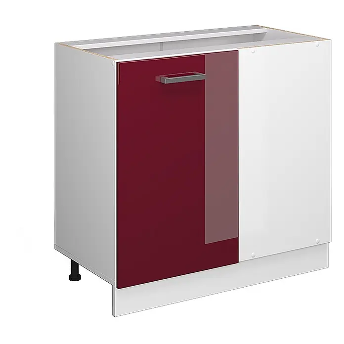 Küchenfront R-Line 39.6 cm Rot Hochglanz Art.-Nr. 41255 - 