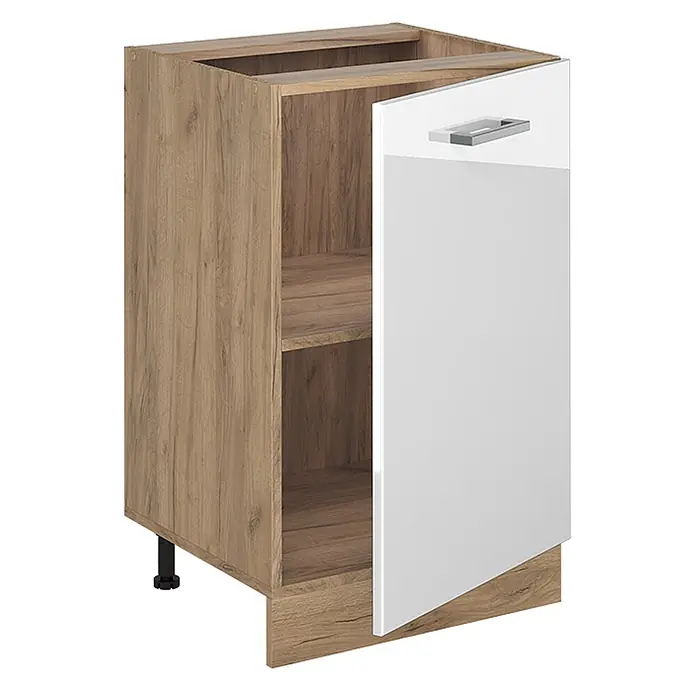 Küchenunterschrank R-Line 50 cm Weiß Hochglanz Art.-Nr. 70411 - 
