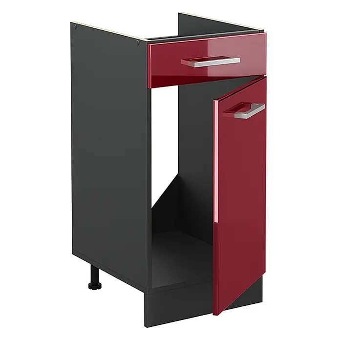 Küchenunterschrank R-Line 40 cm Rot Hochglanz Art.-Nr. 61029 - 
