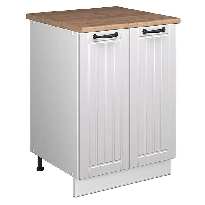 Spülenunterschrank Fame-Line 60 cm Weiß Landhaus Art.-Nr. 65107 - 
