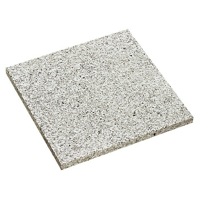 Terrassenplatte G 603 (Hellgrau, 60 x 60 x 3 cm, Granit)