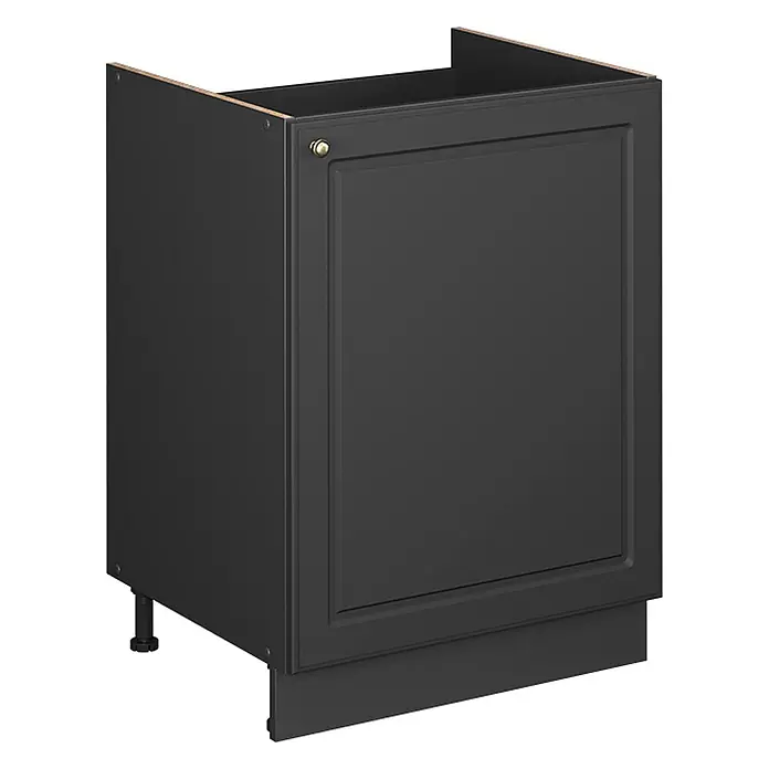 Spülenunterschrank Fame-Line 60 cm Anthrazit-Gold Landhaus Art.-Nr. 63407 - 