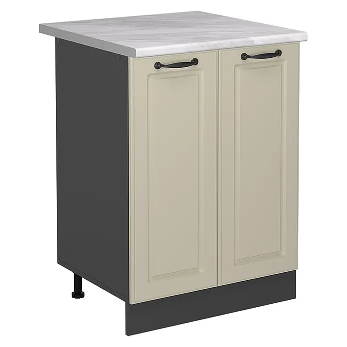 Küchenunterschrank R-Line 60 cm Sand Landhaus Art.-Nr. 71131 - 