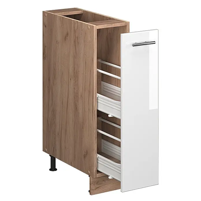 Apothekerschrank Fame-Line 20 cm Weiß Hochglanz Art.-Nr. 61692 - 