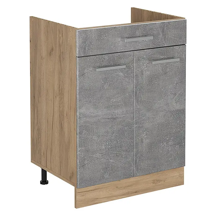 Küchenunterschrank R-Line 60 cm Beton Art.-Nr. 61197 - 