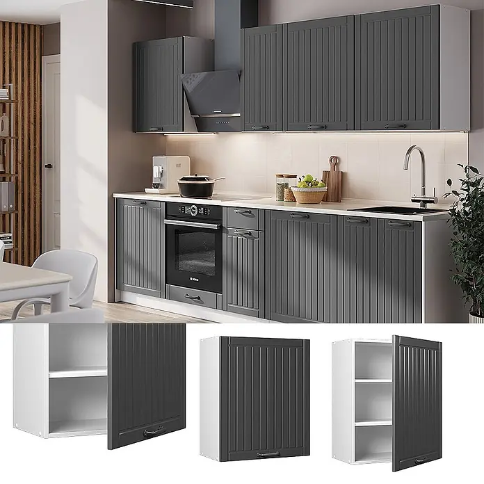 Hängeschrank Fame-Line 60 cm Dunkelgrau Art.-Nr. 62836 - 