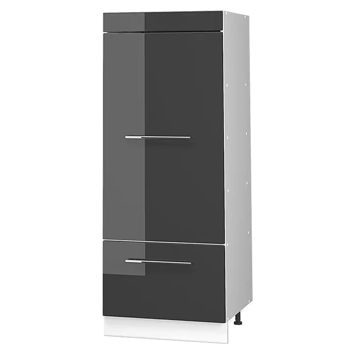 Vorratsschrank Fame-Line 60 cm Anthrazit Hochglanz Art.-Nr. 62642 - 