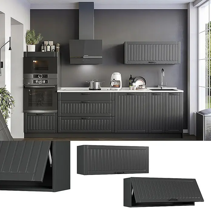 Hängeschrank Fame-Line 100 cm Dunkelgrau Art.-Nr. 61570 - 