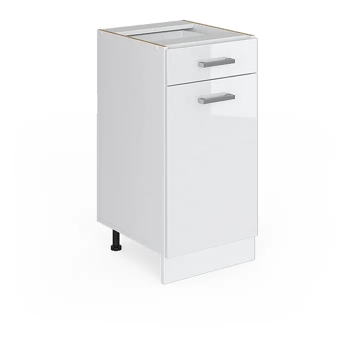 Küchenfront R-Line 39.6 cm Weiß Hochglanz Art.-Nr. 34626 - 