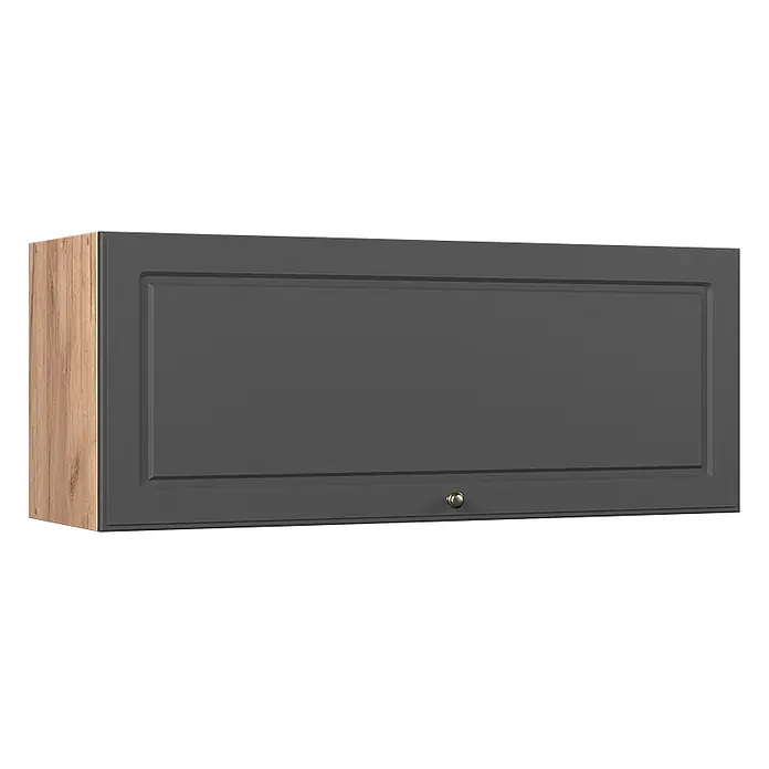 Hängeschrank Fame-Line 100 cm Anthrazit-Gold Landhaus Art.-Nr. 61577 - 
