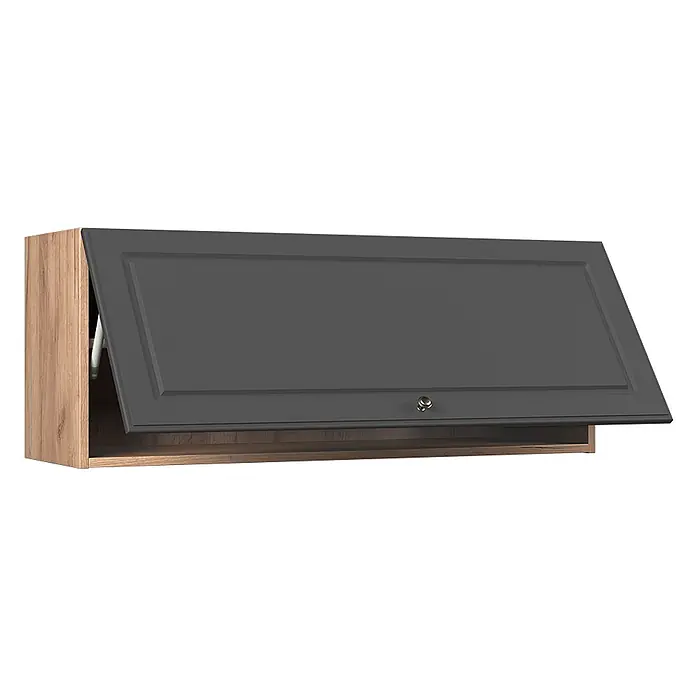 Hängeschrank Fame-Line 100 cm Anthrazit-Gold Landhaus Art.-Nr. 61577 - 