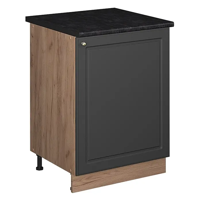 Spülenunterschrank Fame-Line 60 cm Anthrazit-Gold Landhaus Art.-Nr. 63372 - 
