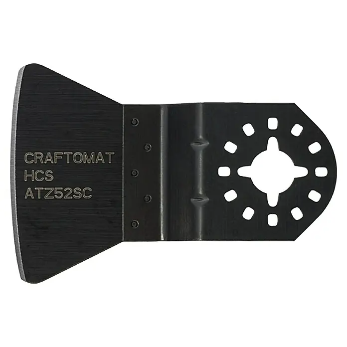 Craftomat Schaber ATZ 52 SC - 26 x 52 mm, Starr, Gekröpft - Oszillierende Sägeblattaufnahme, CRAFTOMAT HCS ATZ52SC, für vielseitige Schneidanwendungen.