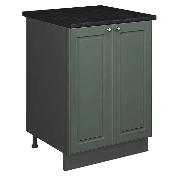 Spülenunterschrank Fame-Line 60 cm Grün-Gold Landhaus Art.-Nr. 65273 - 