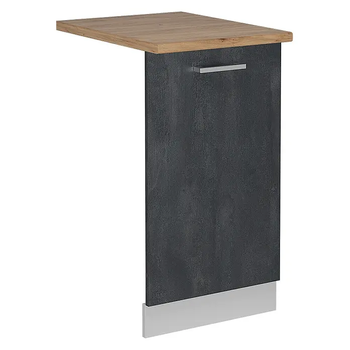 Geschirrspülblende R-Line 45 cm Schwarz Beton Art.-Nr. 55089 - 