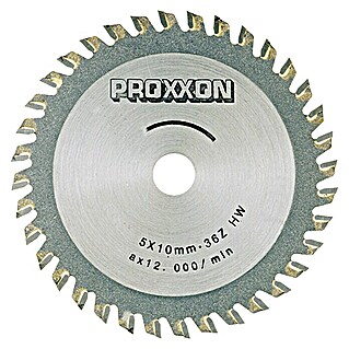 Proxxon Disco de sierra N.º 28732 (80 mm, Número de dientes: 36, Metal duro)