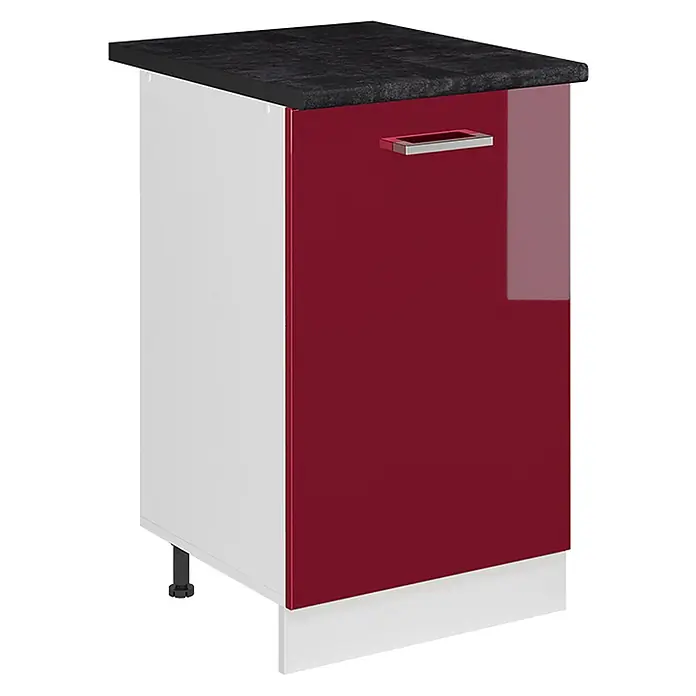 Küchenunterschrank R-Line 50 cm Rot Hochglanz Art.-Nr. 70132 - 