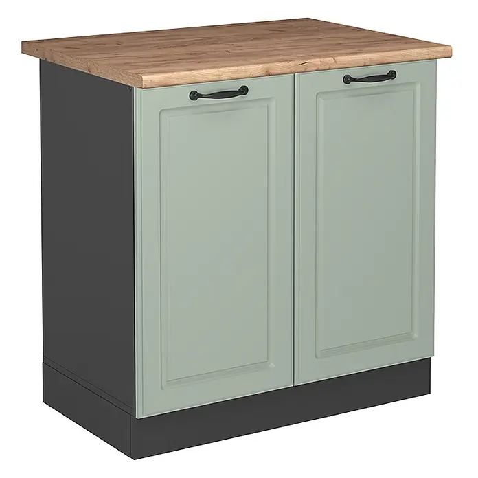 Spülenunterschrank R-Line 80 cm Mint Landhaus Art.-Nr. 71142 - 