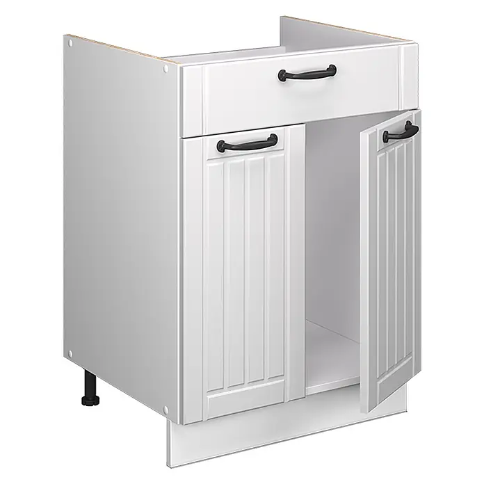 Küchenunterschrank Fame-Line 60 cm Weiß Landhaus Art.-Nr. 60973 - 