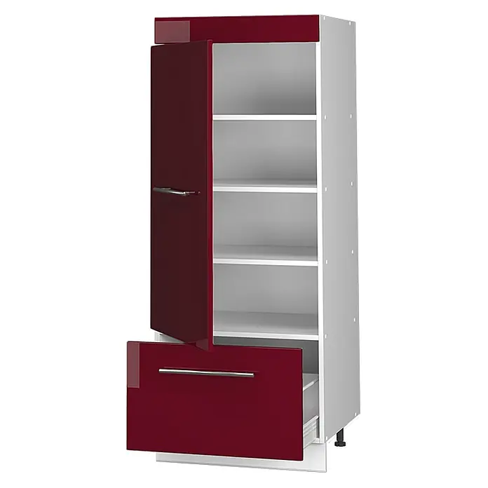 Vorratsschrank Fame-Line 60 cm Bordeaux Hochglanz Art.-Nr. 62646 - 