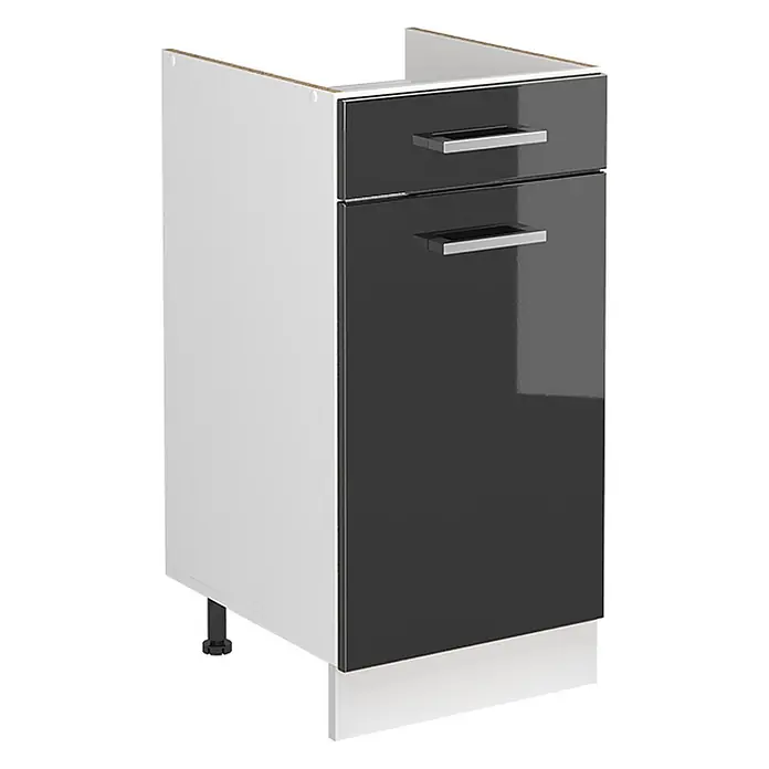 Spülenunterschrank R-Line 40 cm Anthrazit Hochglanz Art.-Nr. 72857 - 