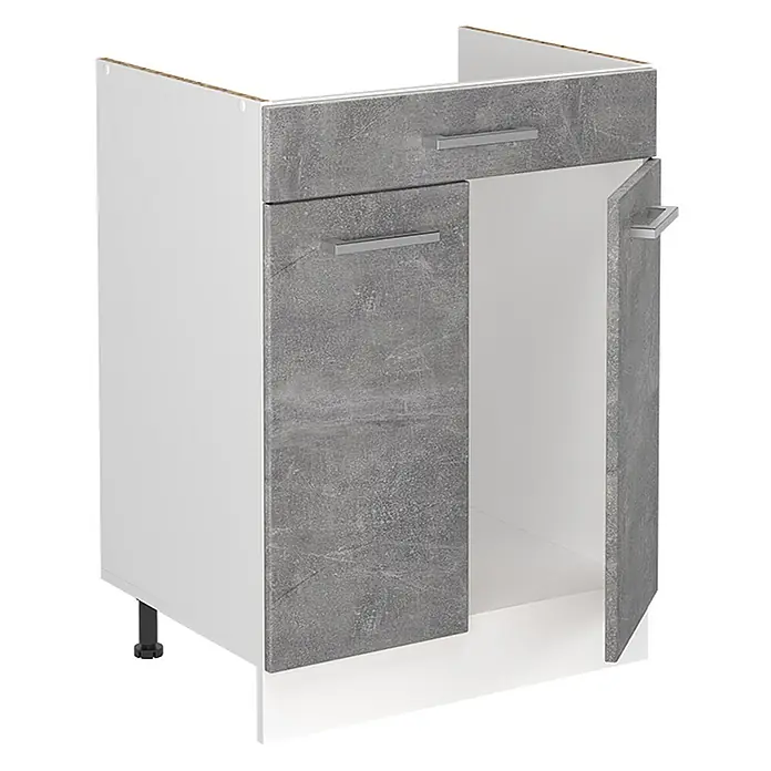Spülenunterschrank R-Line 60 cm Beton Art.-Nr. 72994 - 