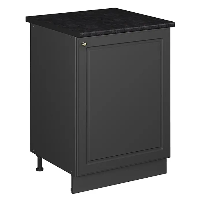 Spülenunterschrank Fame-Line 60 cm Anthrazit-Gold Landhaus Art.-Nr. 63408 - 