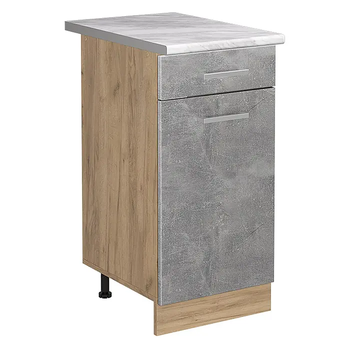 Küchenunterschrank R-Line 40 cm Beton Art.-Nr. 61150 - 