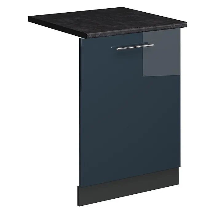 Geschirrspülblende Fame-Line 60 cm Dunkelblau Hochglanz Art.-Nr. 54815 - 
