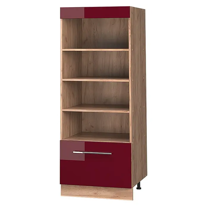 Vorratsschrank Fame-Line 60 cm Bordeaux Hochglanz Art.-Nr. 62233 - 