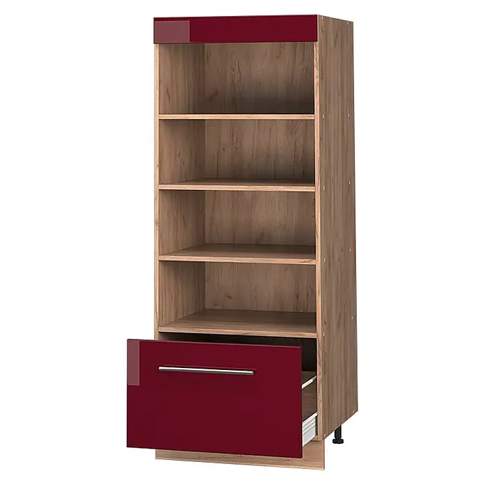 Vorratsschrank Fame-Line 60 cm Bordeaux Hochglanz Art.-Nr. 62233 - 