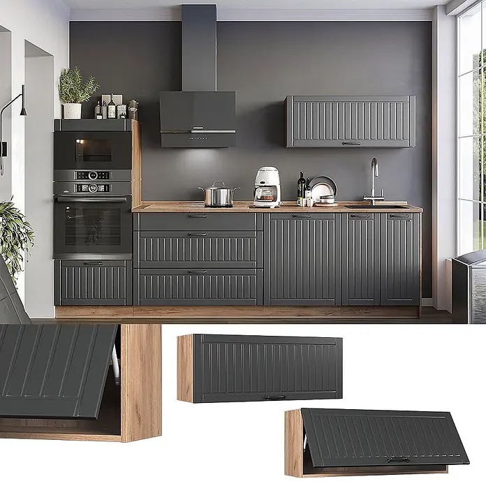 Hängeschrank Fame-Line 100 cm Dunkelgrau Art.-Nr. 61579 - 
