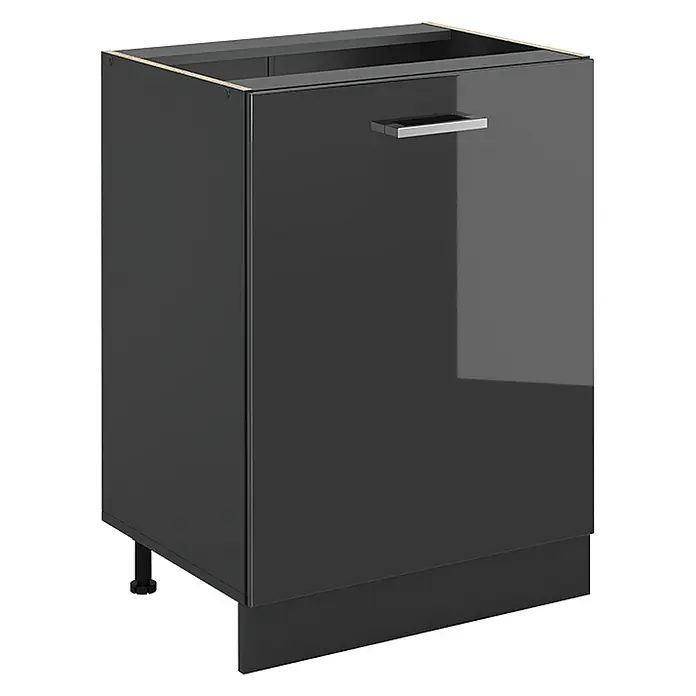 Küchenunterschrank R-Line 60 cm Anthrazit Hochglanz Art.-Nr. 72018 - 