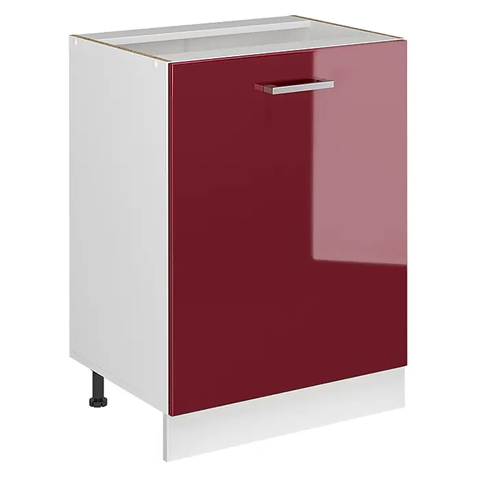 Küchenunterschrank R-Line 60 cm Rot Hochglanz Art.-Nr. 72122 - 
