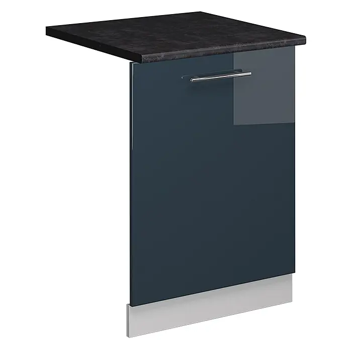 Geschirrspülblende Fame-Line 60 cm Dunkelblau Hochglanz Art.-Nr. 54831 - 