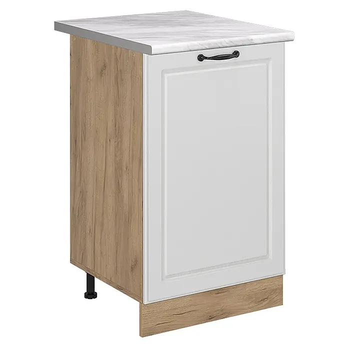 Küchenunterschrank R-Line 50 cm Weiß Landhaus Art.-Nr. 70369 - 