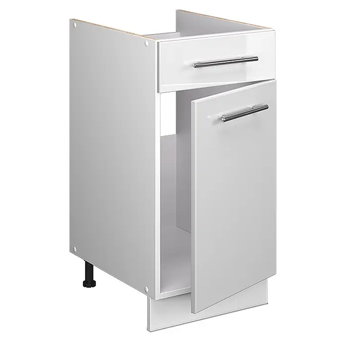 Küchenunterschrank Fame-Line 40 cm Weiß Hochglanz Art.-Nr. 60936 - 