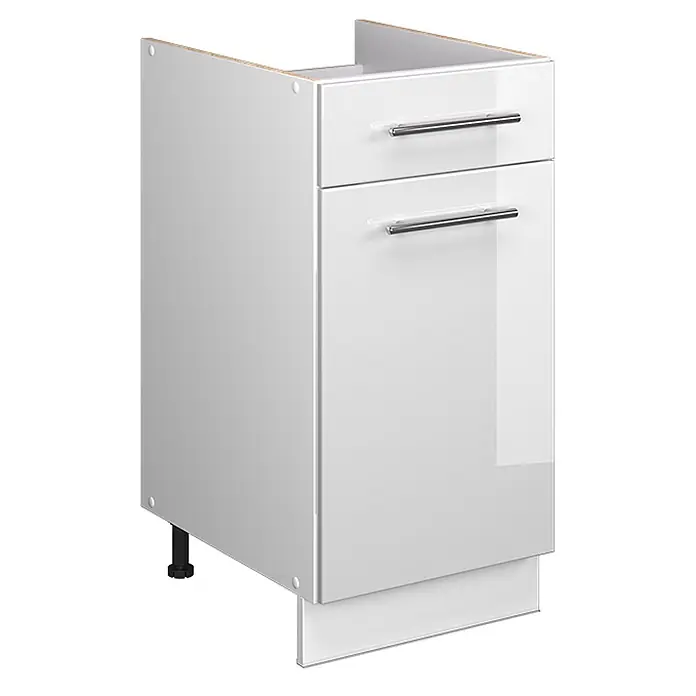 Küchenunterschrank Fame-Line 40 cm Weiß Hochglanz Art.-Nr. 60936 - 