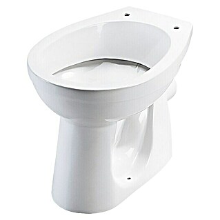 Simena Staand toilet (Met spoelrand, Voorzien van standaardglazuur, Spoelvorm: Diep, Uitlaat toilet: Horizontaal, Wit)