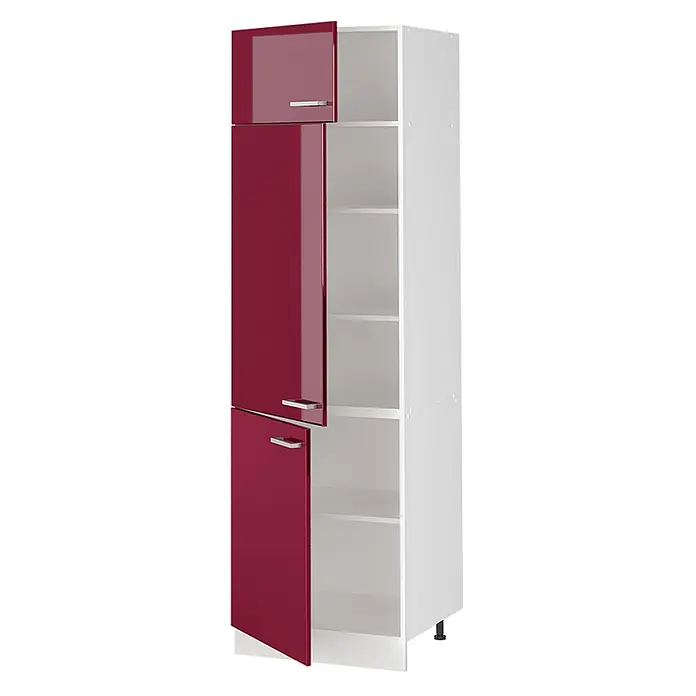 Vorratsschrank R-Line 60 cm Rot Hochglanz Art.-Nr. 63180 - 