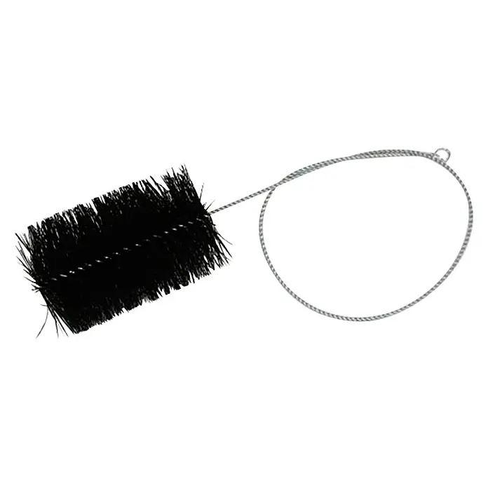 Ofenrohrbürste - Ø x L: 130 mm x 120 cm - Rohrbürste mit schwarzen Borsten und einem Drahtgriff mit einer Schlaufe zum Aufhängen. Ideal zum Reinigen von schwer zugänglichen Stellen.
