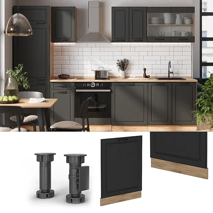 Geschirrspülblende R-Line 60 cm Anthrazit Landhaus Art.-Nr. 54532 - 