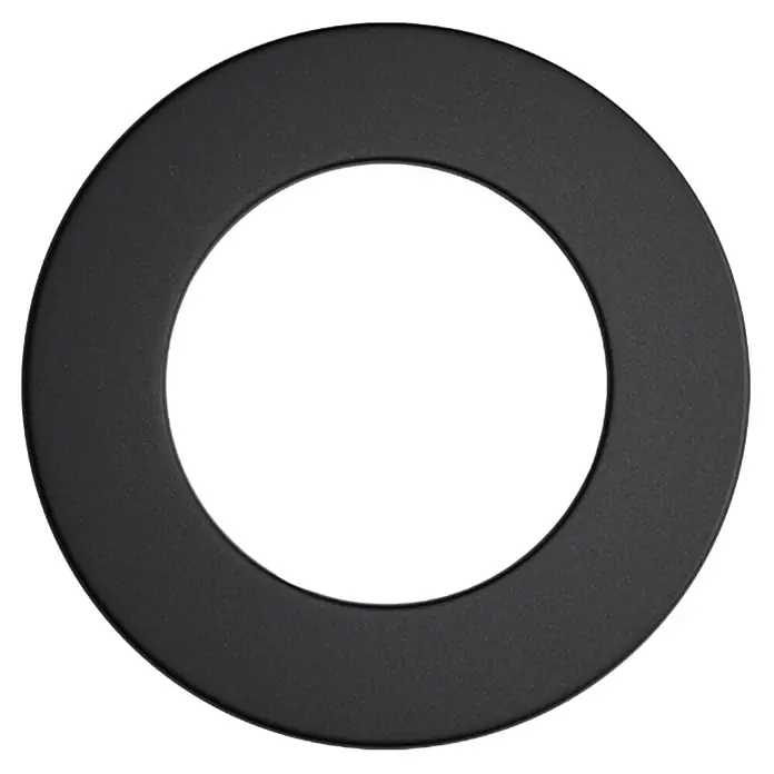 Ofenrohrrosette - Durchmesser: 150 mm, Gussgrau, Senotherm lackiert - Ansicht von oben