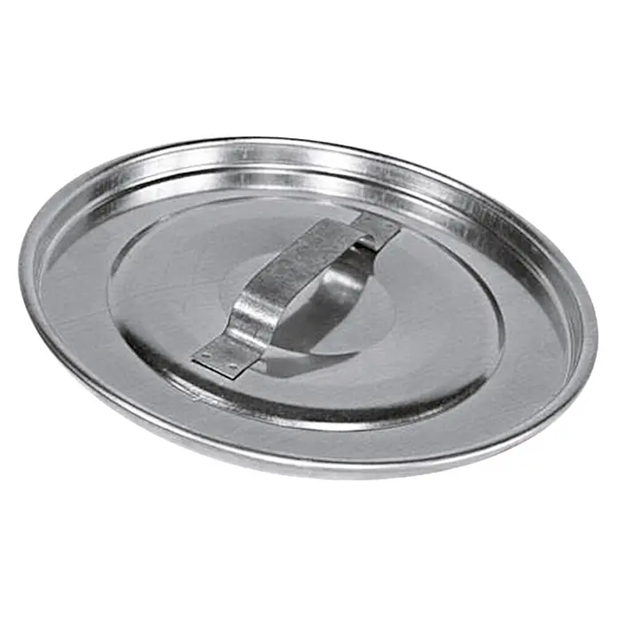 Deckel für Zinkeimer - Durchmesser: 24 cm, Verzinkt - Metalltopfdeckel mit Griff, ideal zum Abdecken von Töpfen und Pfannen beim Kochen, um die Wärme zu speichern.