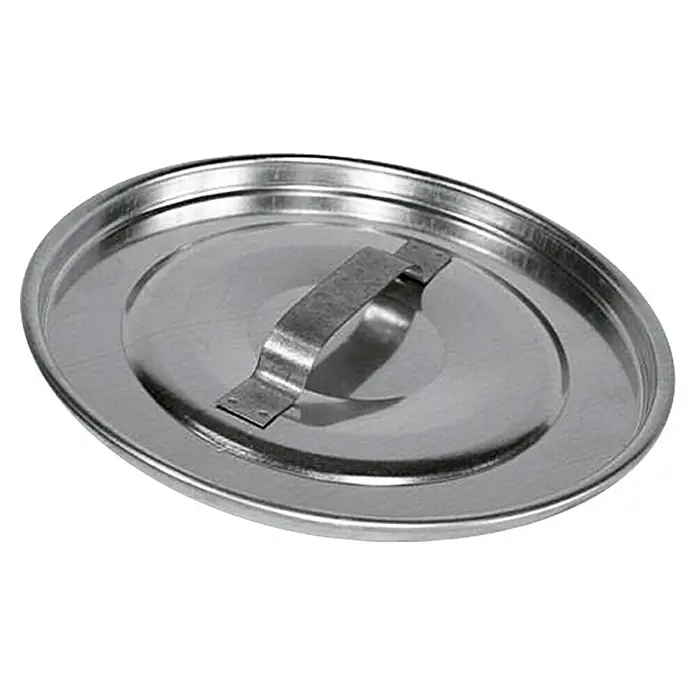 Deckel für Zinkeimer - Durchmesser: 24 cm, Verzinkt - Metalltopfdeckel mit Griff, ideal zum Abdecken von Töpfen und Pfannen beim Kochen, um die Wärme zu speichern.
