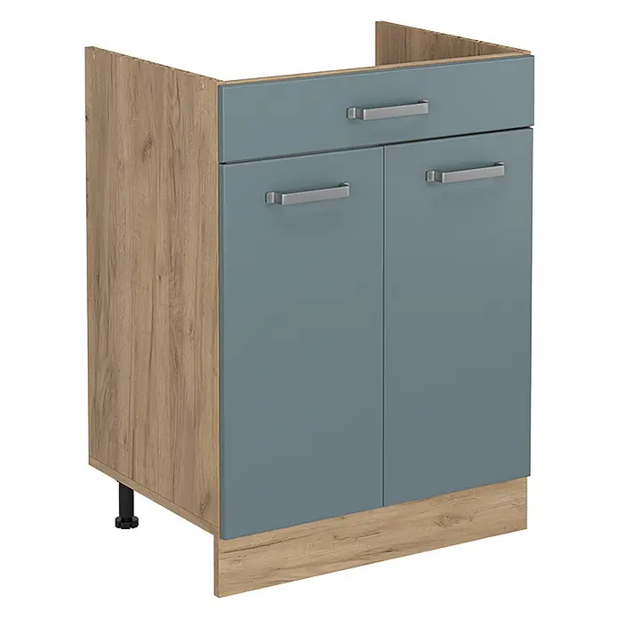 Küchenunterschrank R-Line 60 cm Blau-Grau Art.-Nr. 61214 - 
